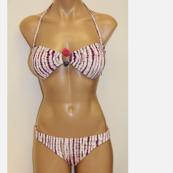 New DESPI Swimsuit Bikini 2 pc set Seychelles Bandeau - Picture 2 of 4